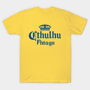 Cthulhu Corona in Blue T-Shirt